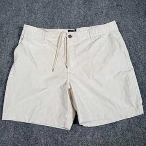 Faherty All Day Shorts Mens 38 7" Inseam Off White Beige